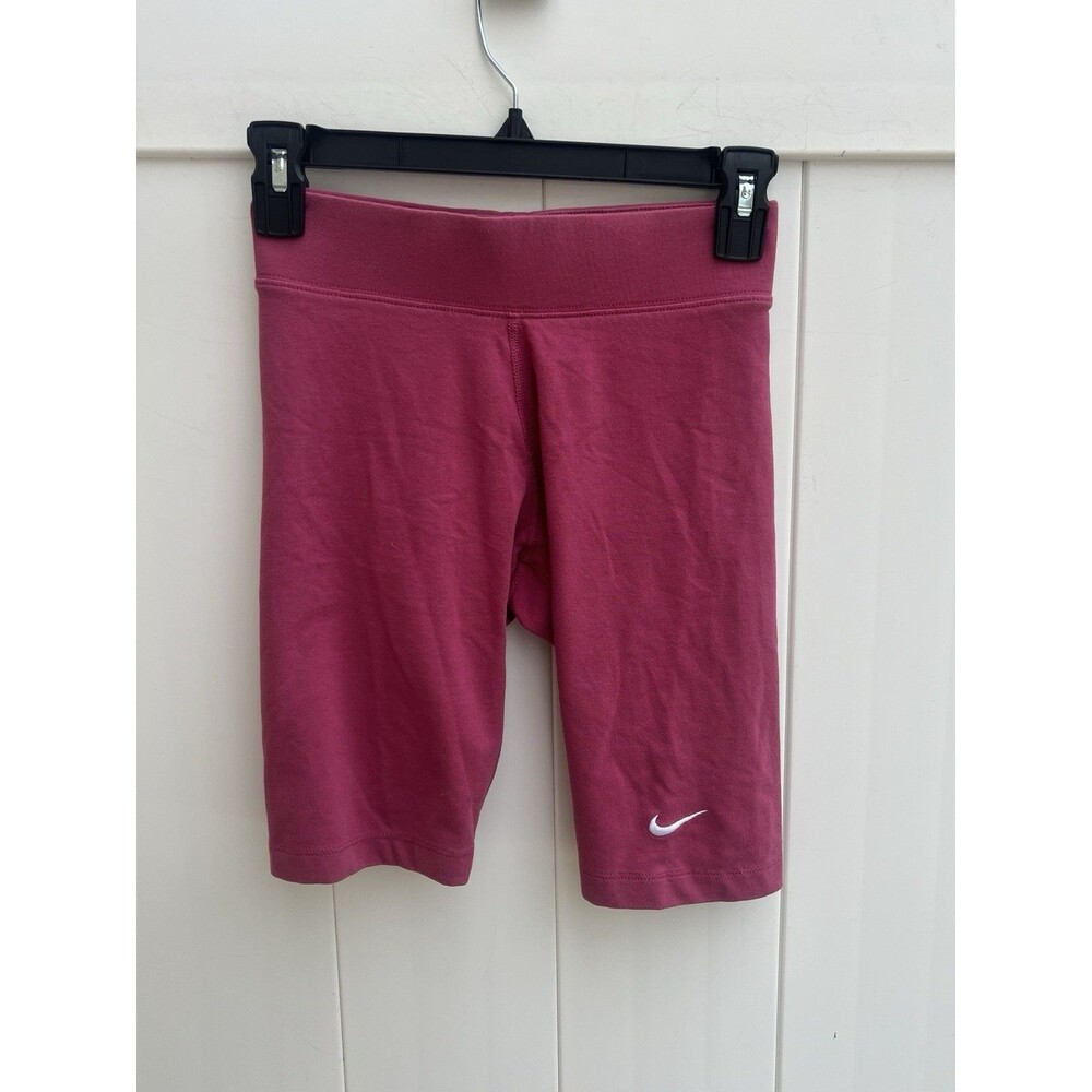 NIKE DRI-FIT TRAINING BIKE WOMEN'S 7 IN HIGH SHORTS Pink Size XS